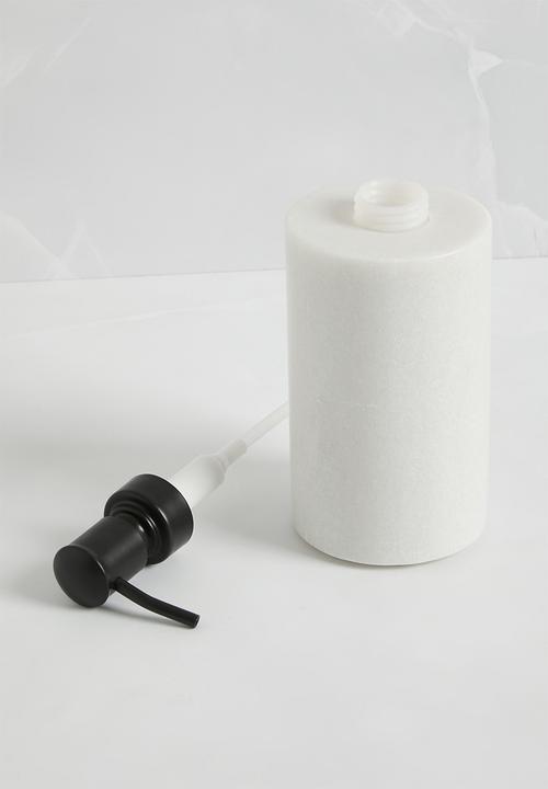 Sixth Floor - Marble Soap Dispenser - grey ivory