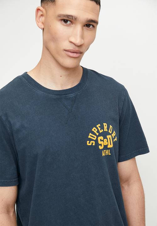 Superdry. - Track & field graphic T-shirt - eclipse navy