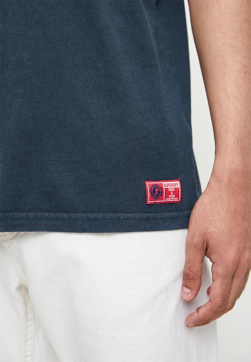 Superdry. - Track & field graphic T-shirt - eclipse navy
