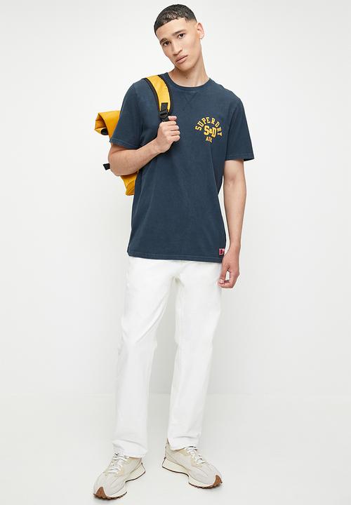 Superdry. - Track & field graphic T-shirt - eclipse navy