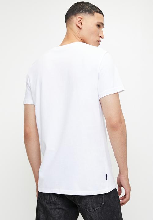 Superdry. - Essential logo emb tee - optic/hazard orange