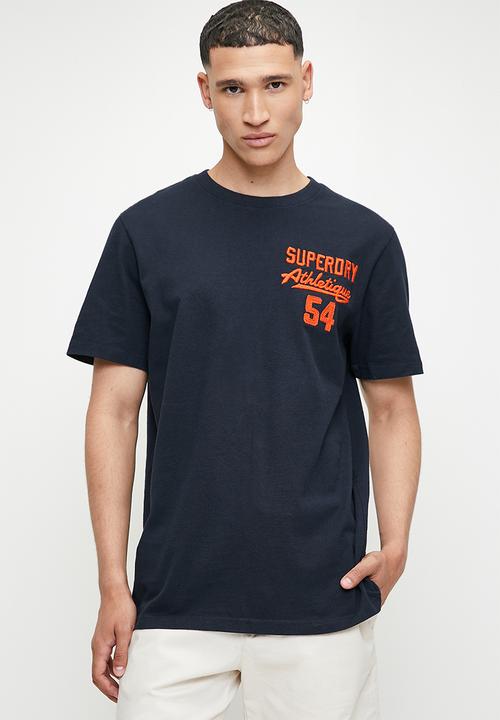 Superdry. - Embroider superstate logo tee - eclipse navy