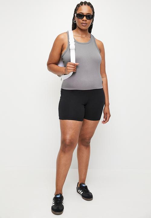 Cotton On - Plus Active Core Rib Racer Tank - Allspice