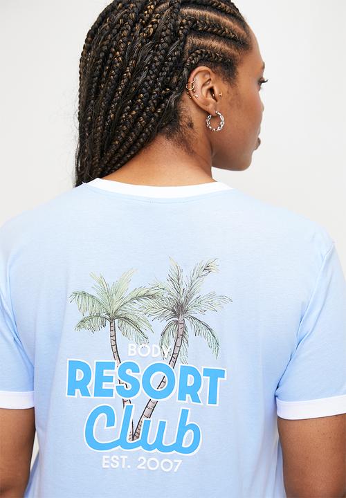 Cotton On - Plus Active Graphic Crew Tshirt - Windsurfer/Resort Club
