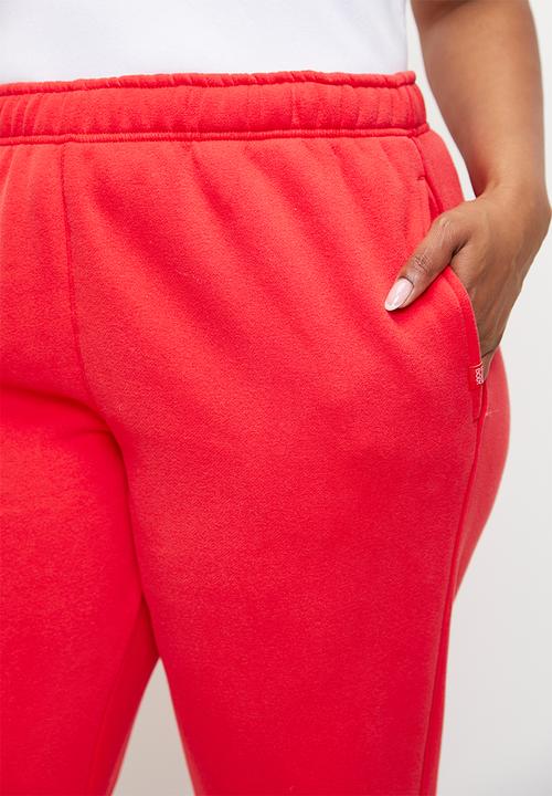 Cotton On - Plus Plush Essential Gym Sweatpant - Raspberry/ Light Raspberry