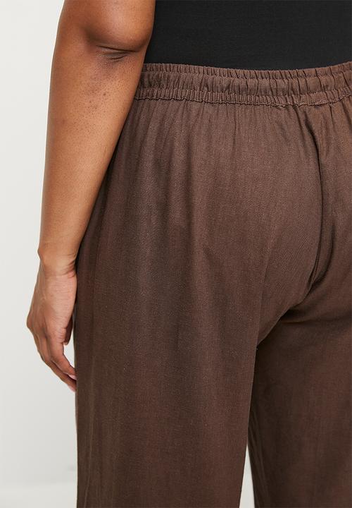 Cotton On - Plus Haven Wide Leg Pant - Chocolate