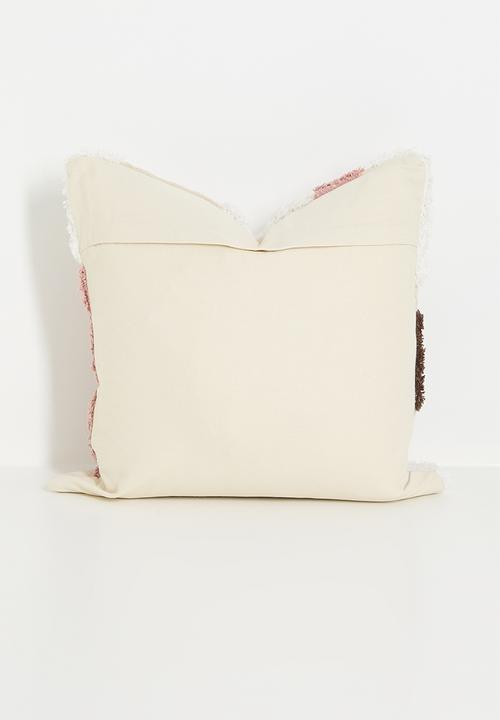 Sixth Floor - Sino woven cushion cover - pink & brown