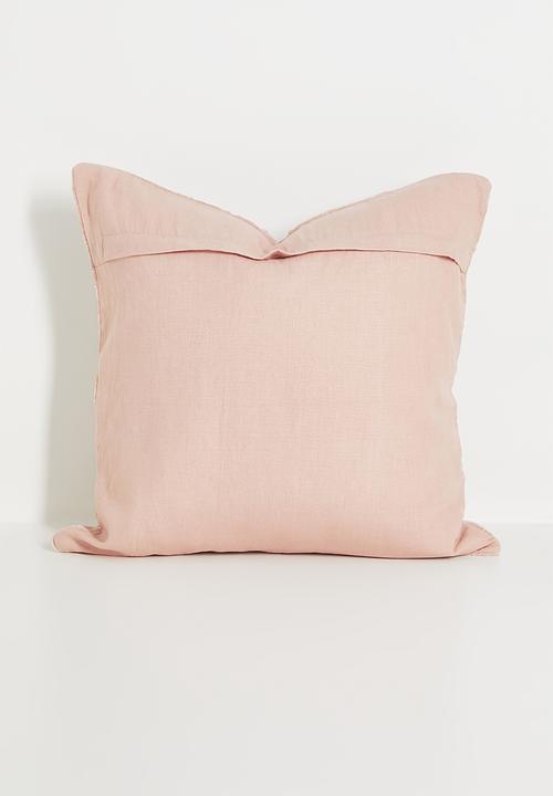 Sixth Floor - Faye woven cushion cover - blush