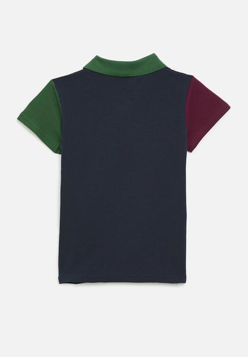 Pop Candy - Colour block Golf shirt - multi