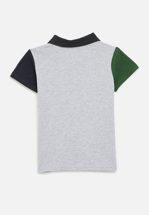 Pop Candy - Colour block Golf shirt -multi