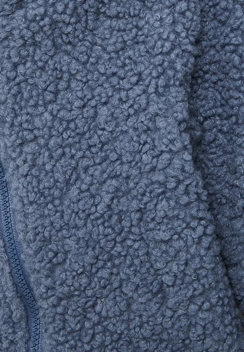 Pop Candy - Hooded  teddy fleece jacket - blue