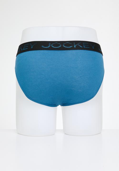 Jockey - 3Pk graded elastic piped brief - multi 