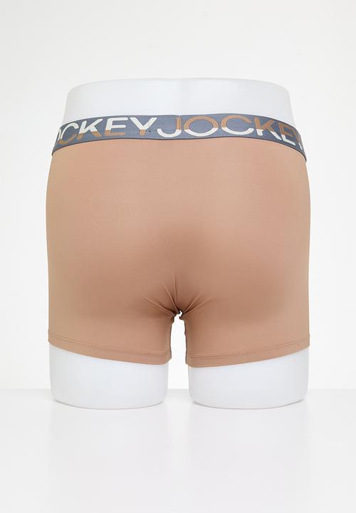 Jockey - Quick-dry nylon stretch trunks - almond