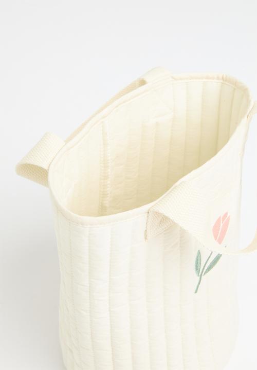 Pop Candy - Quilted diaper bag - pink & neutral 