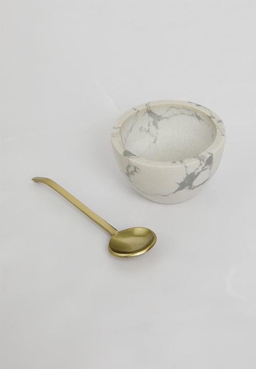 Sixth Floor - Siga marble S&P mill with spoon - White