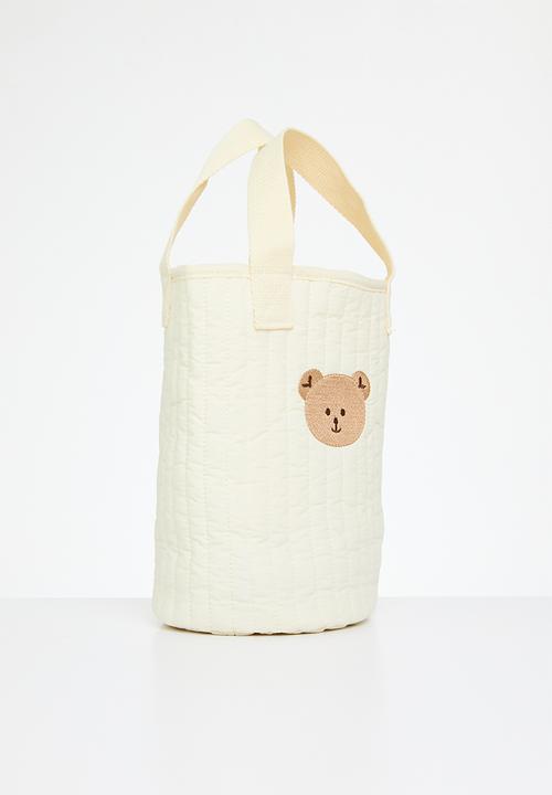 Pop Candy - Quilted diaper bag - ecru