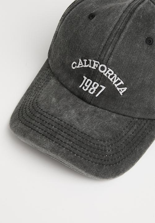 Pop Candy - California cap - charcoal black