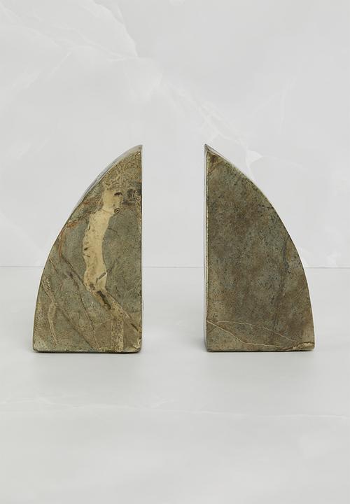 Sixth Floor - Forest Marble Bookends