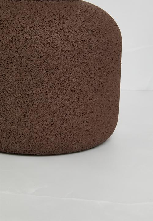 Sixth Floor - Textured Vase - Choc