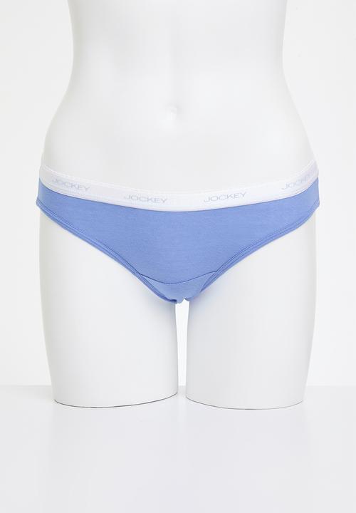 Jockey - 3 pack printed bikini - pink/stripe/blue