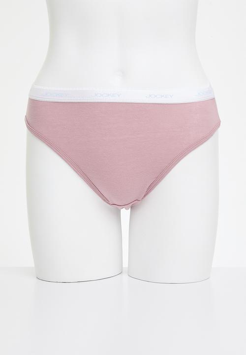 Jockey - 3 pack print french cut - pink/stripe/plum