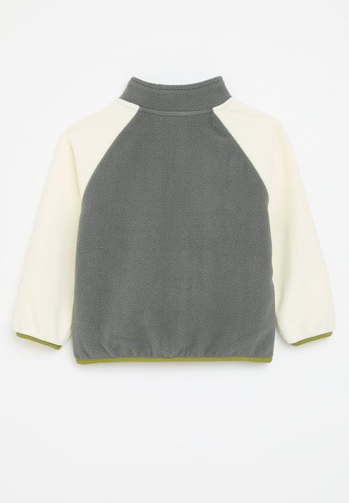 Pop Candy - Contrast teddy fleece jacket-multi