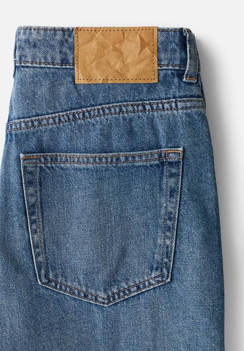H&M - Wide high jeans - denim blue