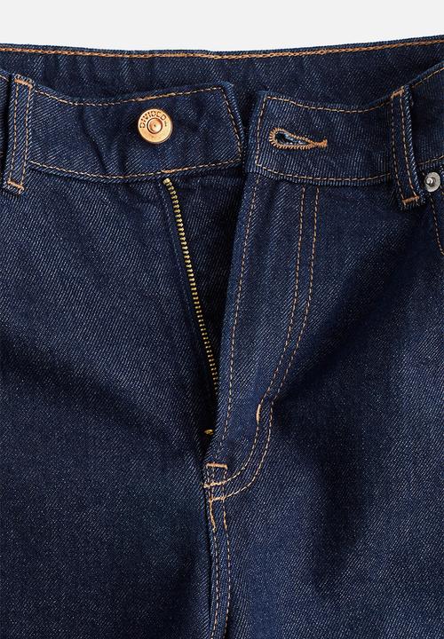 H&M - Wide high jeans - dark denim blue