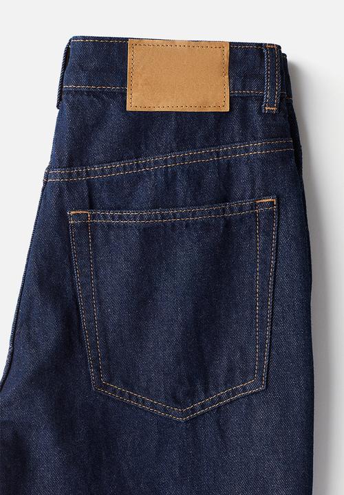 H&M - Wide high jeans - dark denim blue