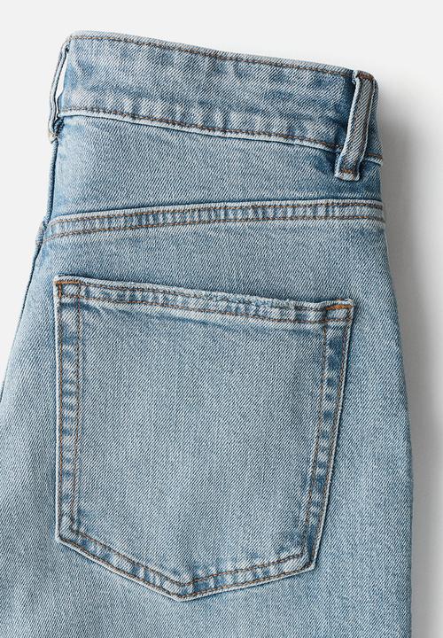 H&M - Wide high jeans - light denim blue