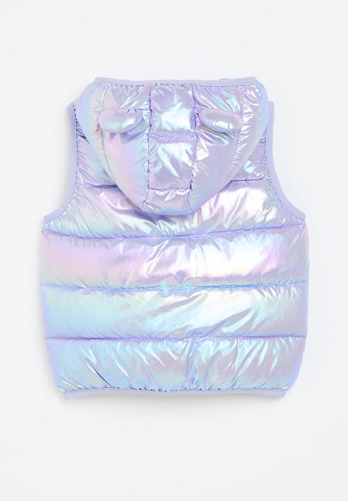 Pop Candy - Mettalic gilet-lilac