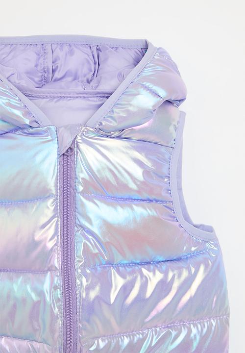 Pop Candy - Mettalic gilet-lilac