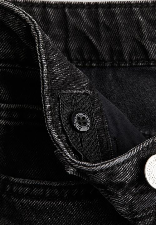 H&M - Loose fit straight leg jeans - dark denim grey 