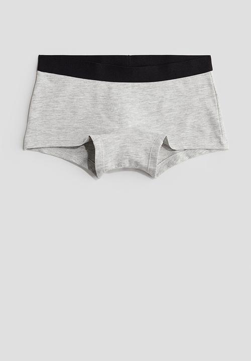 H&M - 5 pack cotton boxers - light grey/light pink 
