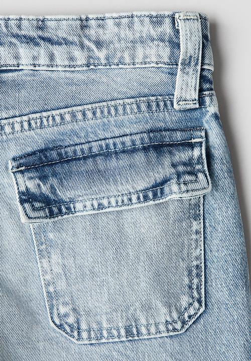 H&M - Denim cargo trousers - light denim blue 