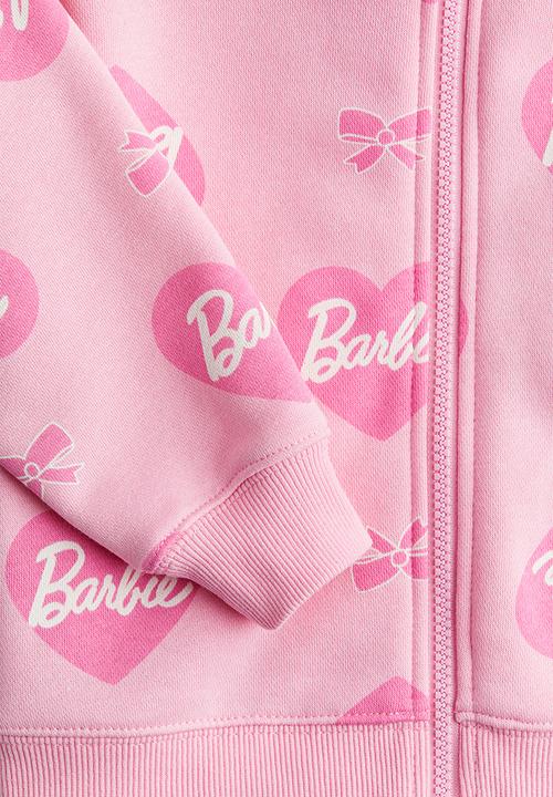 H&M - Printed hoodie - light pink/barbie 