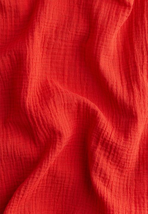 H&M - Muslin dress - bright red