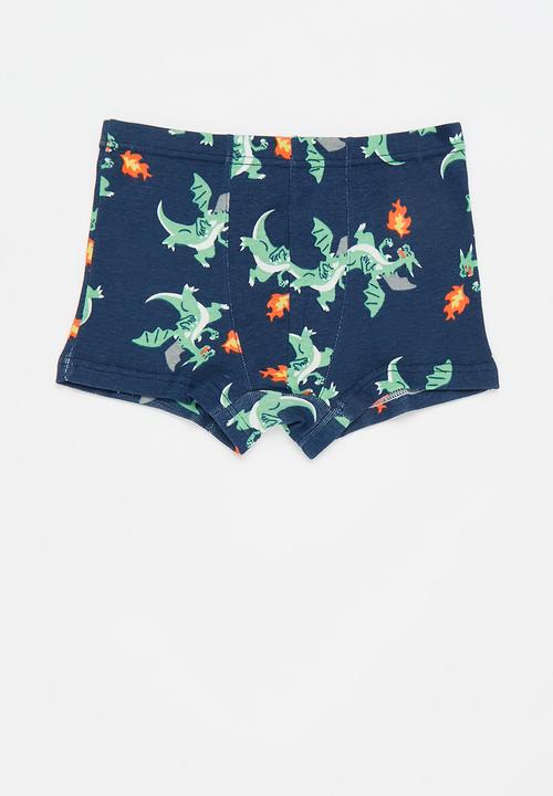Pop Candy - 3 Pack dino print briefs - multi