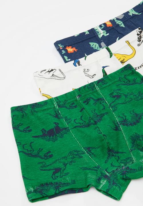 Pop Candy - 3 Pack dino print briefs - multi