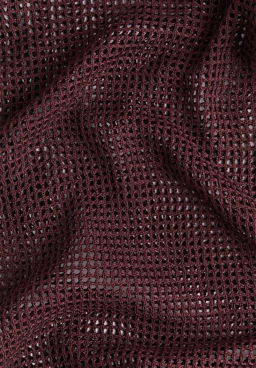 H&M - Net beach dress - burgundy