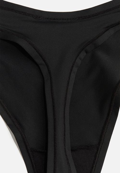 H&M - 3 pack microfibre thong briefs - black