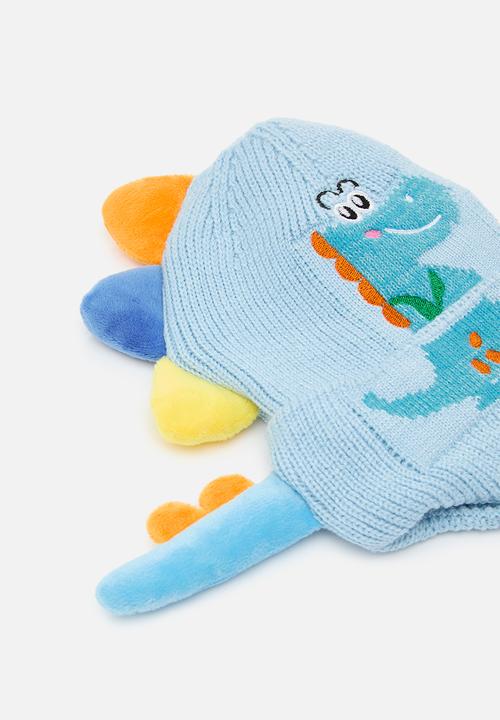 Pop Candy - Dino print beanie - blue
