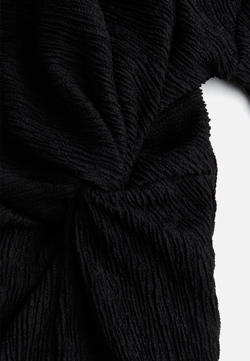 H&M - Twist-detail maxi dress - black