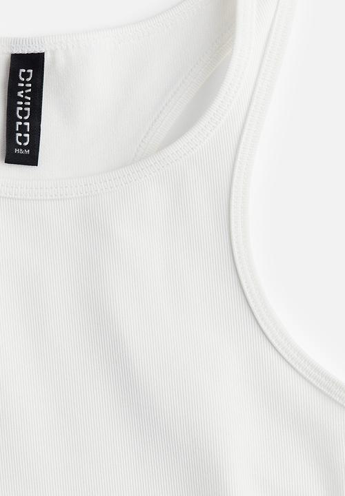 H&M - Ribbed vest top - white