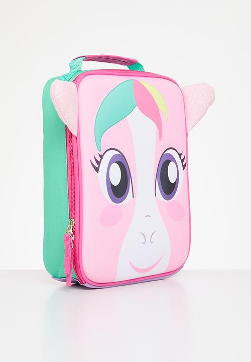 Excellent Houseware - Unicorn lunch bag - pink