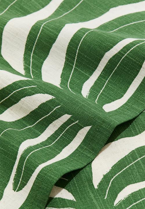H&M - 2-pack leaf-print napkins - green/leaves