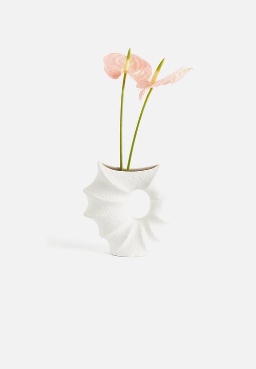 H&M - Stoneware vase - white