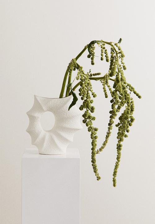 H&M - Stoneware vase - white