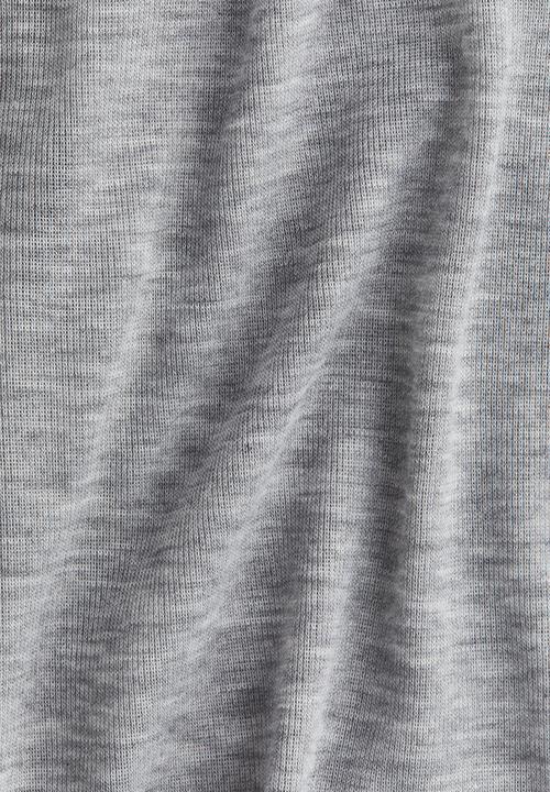 H&M - Fine-knit t-shirt - light grey marl