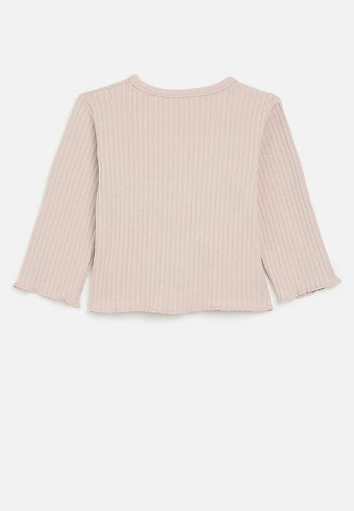 Pop Candy - Buttoned up knit jersey - pink